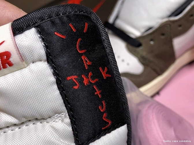 Rep Husky Travis 'Mocha' Air 1 Retro 100 Jordan x High - CD4487 Scott OG 0818